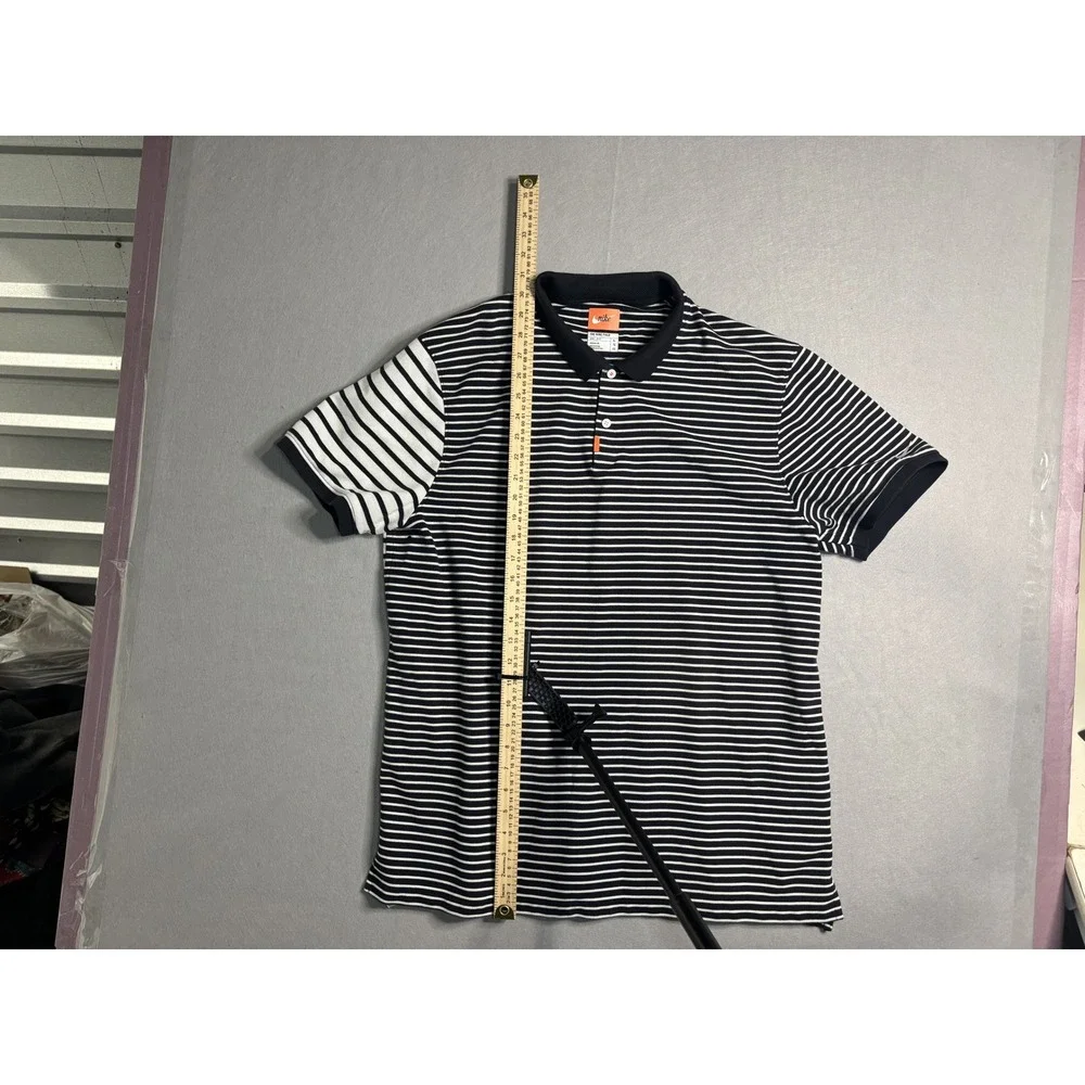 Nike Dri-FIT The Nike Polo Striped Men's XL Black/White